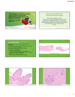 The Pathologists` Toolkit for Evaluating Cases and Infective