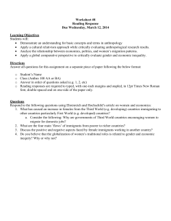 Assignment &ndash; Body Ritual Among the Nacirema