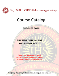 Course Catalog