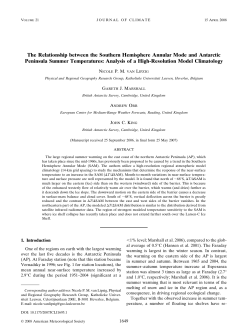 The Relationship between the Southern Hemisphere Annular Mode