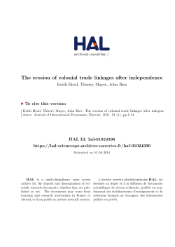 The erosion of colonial trade linkages after independence