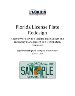 Florida License Plate Redesign - Truck Renting and Leasing