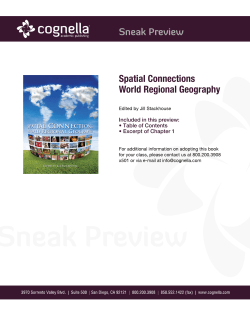 Spatial Connections World Regional Geography