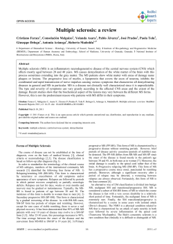 Multiple sclerosis: a review