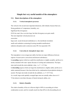 Simple but very useful models of the atmosphere