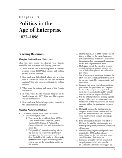 Politics in the Age of Enterprise