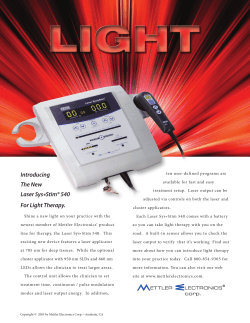 Introducing The New Laser Sys*Stim&reg; 540 For Light Therapy.