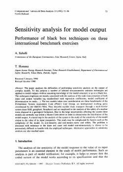 Saltelli, A. and T. Homma, Sensitivity analysis for