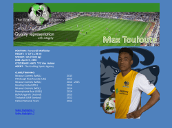 POSITION: Forward/ Midfielder HEIGHT: 5` 10&rdquo;  WEIGHT