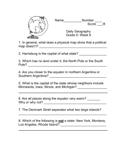 Score ___/8 Daily Geography Grade 5- Week 8 1. In
