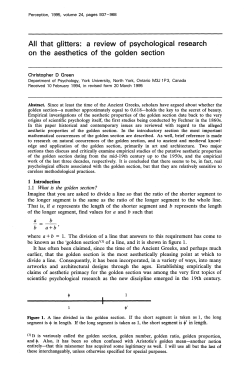 All that glitters: a review of psychological research on the aesthetics