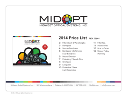 2014 Price List REV. 7/2014