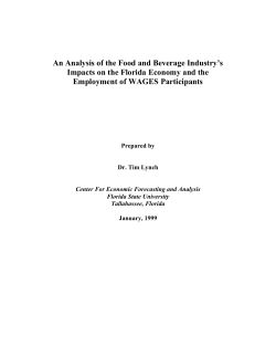 An Analysis of the Food and Beverage Industry`s Impacts