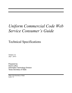 UCC Web Service - SOS Direct
