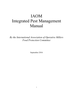 IAOM Integrated Pest Management Manual