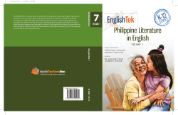 Philippine Literature in English K-12