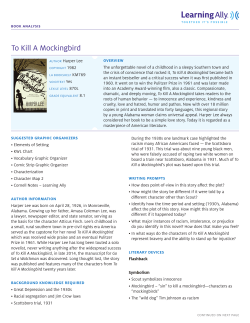 To Kill A Mockingbird