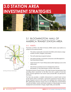 3.1 Bloomington: Mall of America Transit Station