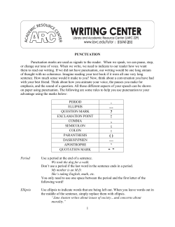Punctuation