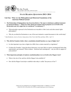 2013-2014 High School Level Hearing Questions