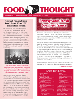 Pennsylvania Fresh Spaghetti Sauce