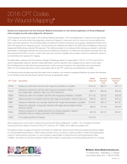 2016 CPT Codes for Wound-Mapping