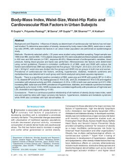 Body-Mass Index, Waist-Size, Waist-Hip Ratio and