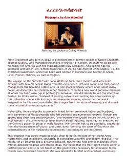 Anne Bradstreet
