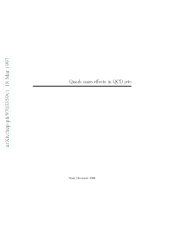 Quark mass effects in QCD jets