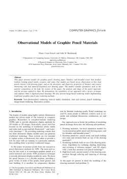Observational Models of Graphite Pencil Materials