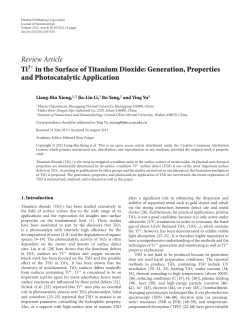 Ti 3 in the Surface of Titanium Dioxide: Generation, Properties and
