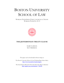the jeffersonian treaty clause