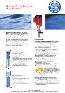 flux high viscosity liquid pumps &ndash; highly acclaimed
