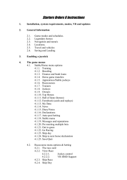 Starters Orders 6 Instructions