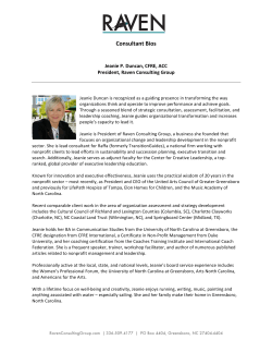 Raven Consulting Group Bios