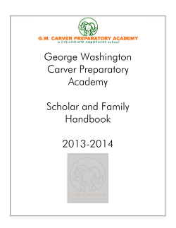 George Washington Carver Preparatory Academy Scholar and