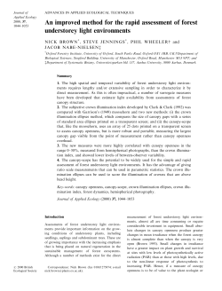 An improved method for the rapid assessment of forest understorey