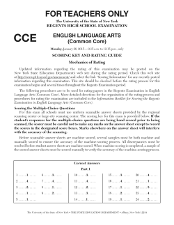 Scoring Key, Part 2, 6A