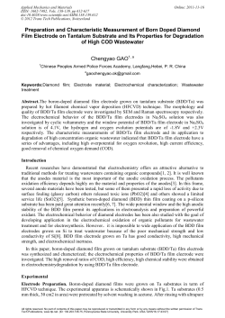 Preparation and Characteristic Measurement of Born Doped