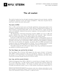 The oil market