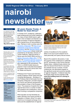DAAD Newsletter February 2014