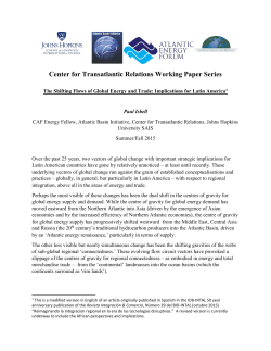 The Shifting Flows of Global Energy and Trade