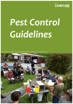 Pest Control Guidelines