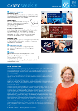 CAREY weekly - CareyOnline