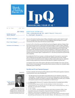 Another Domino? The Conundrum of Antitrust Policy v. Patent Rights