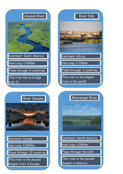 Amazon River River Nile River Danube Mississippi River