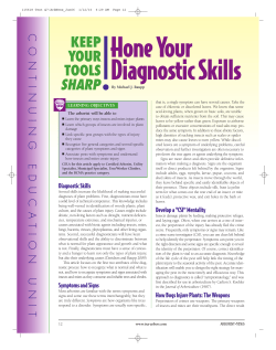 Hone Your Diagnostic Skills - International Society of Arboriculture