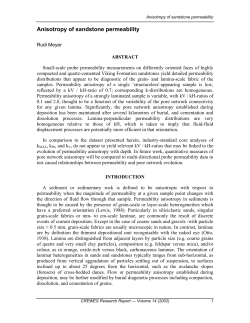 Anisotropy of sandstone permeability