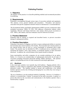 Potholing Practice 1. Objective 2. Requirements 3. Practice