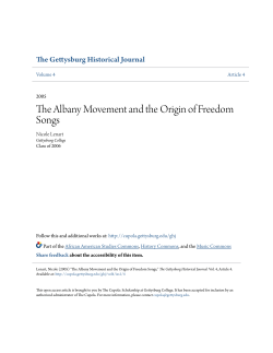 The Albany Movement and the Origin of Freedom Songs